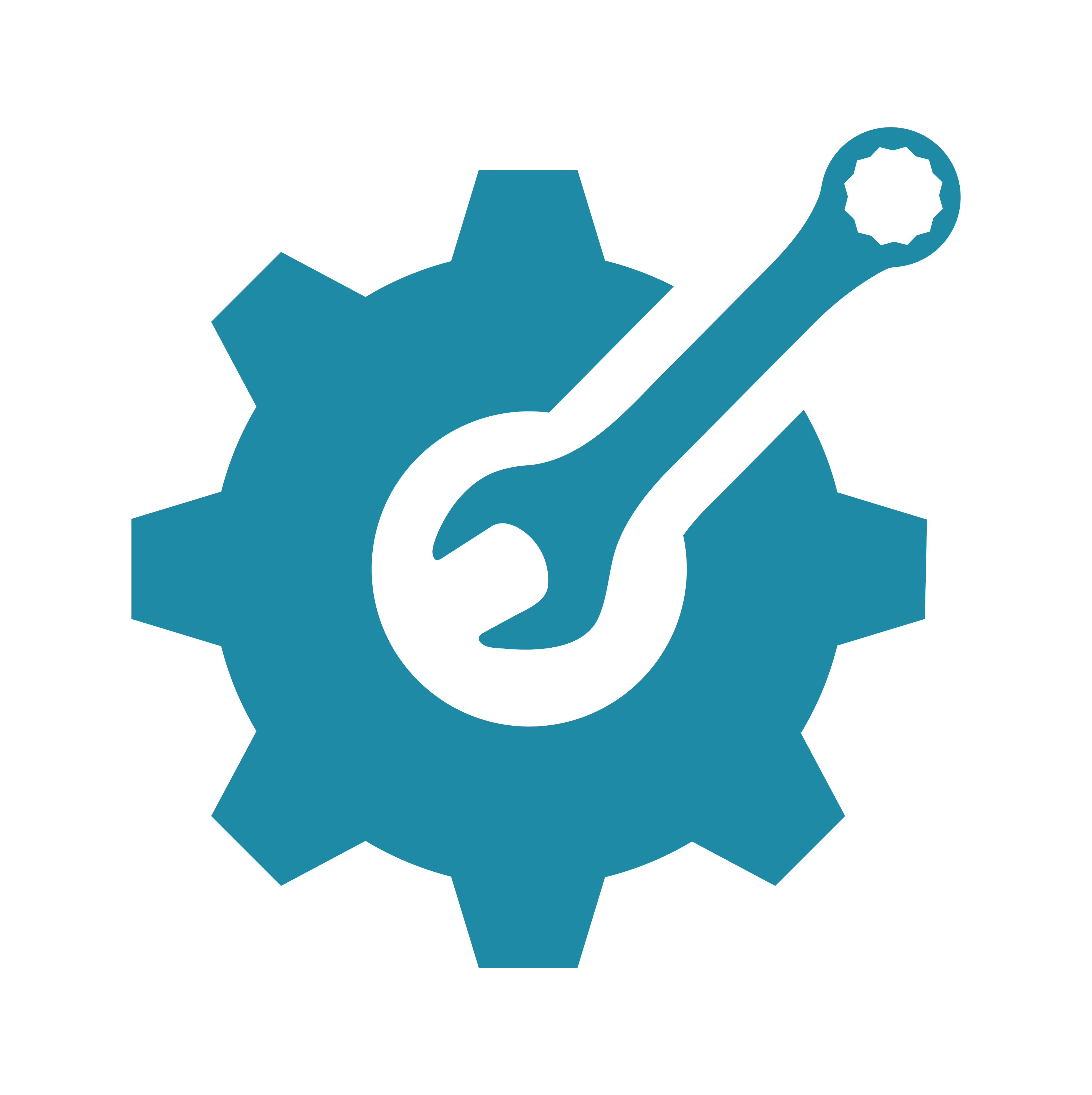 Wrench and gear logo